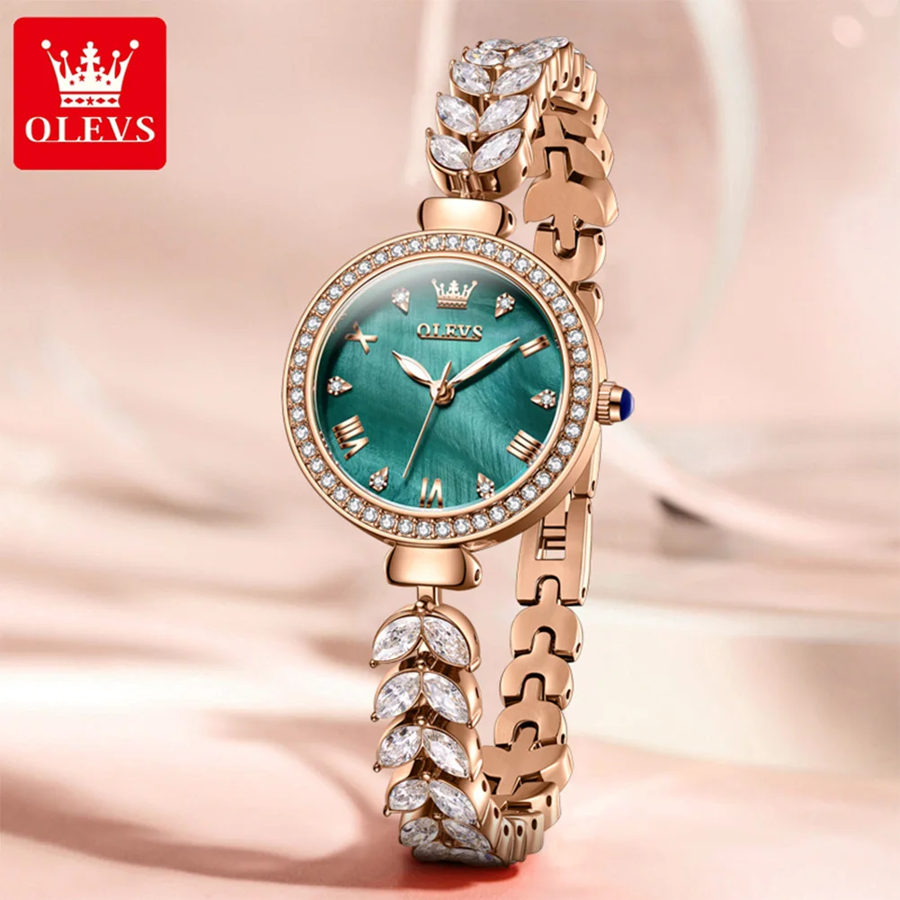 Rose gold green