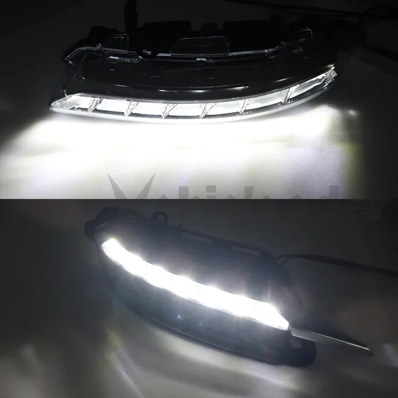 Fog Light Lamp Grille For Mercedes-Benz S-Class W221 2009-2012 Auto Front LED Bumper DRL Daytime Running 2218201756 2218201856