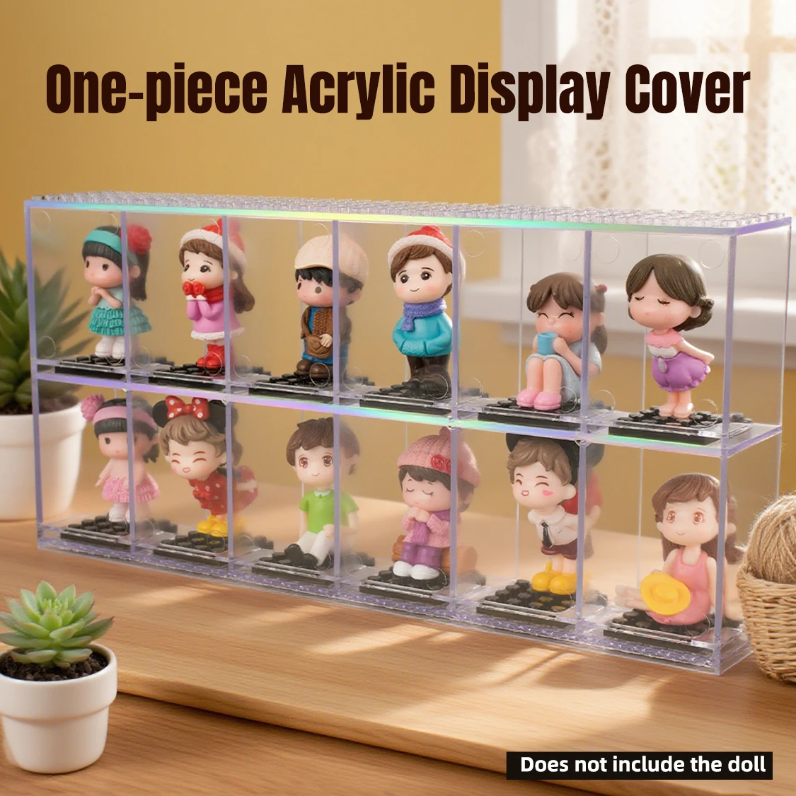 

Minifigures Display Case Acrylic Building Block Display Box, Stackable Storage Container For Minifigure Mini-Figures Storage Case For Lovers