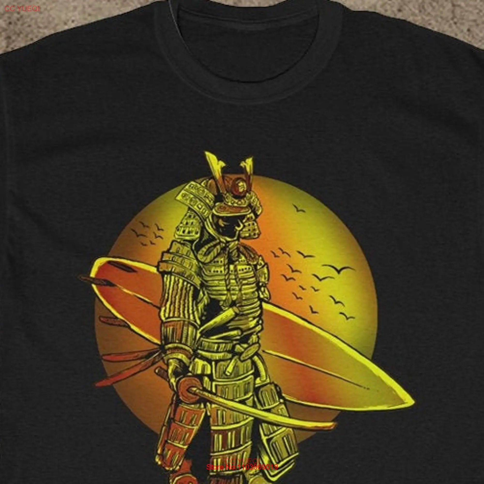 Футболка с длинным или коротким рукавом для самурайского серфинга