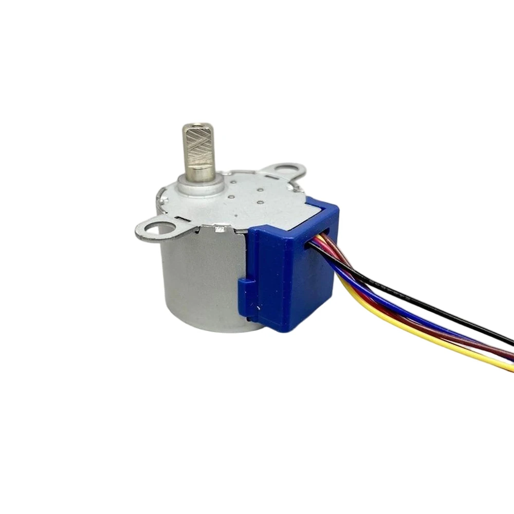 24BYJ48 5V DC Stepper Reduction Motor 1:64 Gear Ratio 4-Phase 5-Wire Fan Swing Head Motor 8.6mm Shaft Length DC Motor