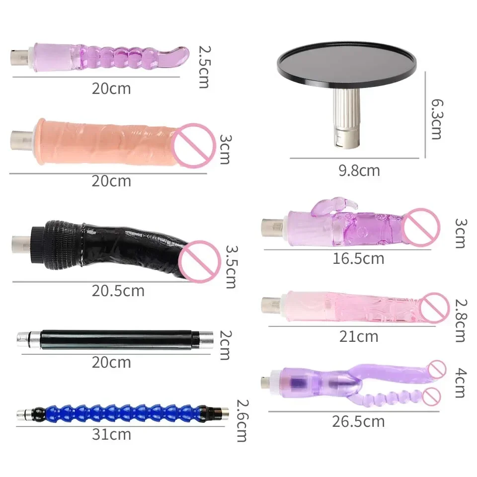 FAAK Sex Machine Thrusting Love Machine Automatic Telescopic Vibrator with Different Dildo Attachments Toys Sex Product