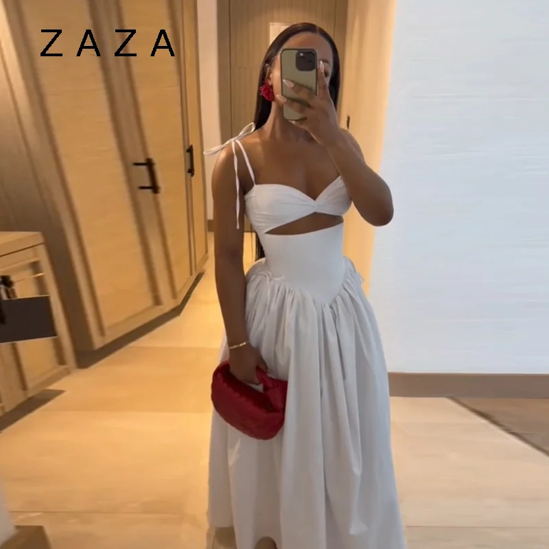 시크한 홀터넥 맥시 드레스, 하이웨이스트 슬림핏 A라인, 레이스업 파티 롱 드레스, 2025 여성 클럽 가운