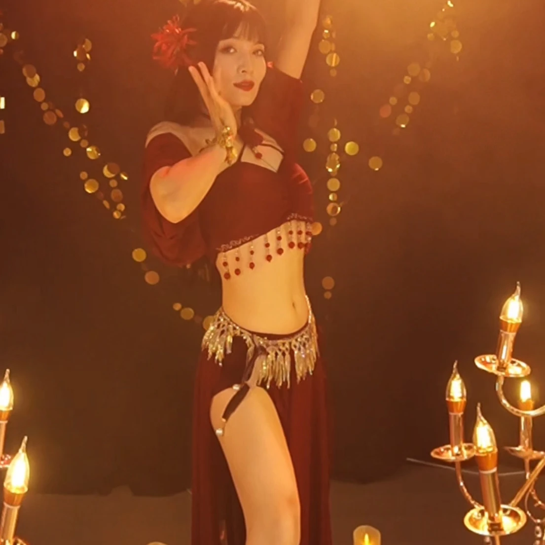 2025 أزياء مسرحية للرقص الشرقي للنساء ملابس ممارسة مزاجه المثير للبالغين ملابس تدريب الرقص الشرقي