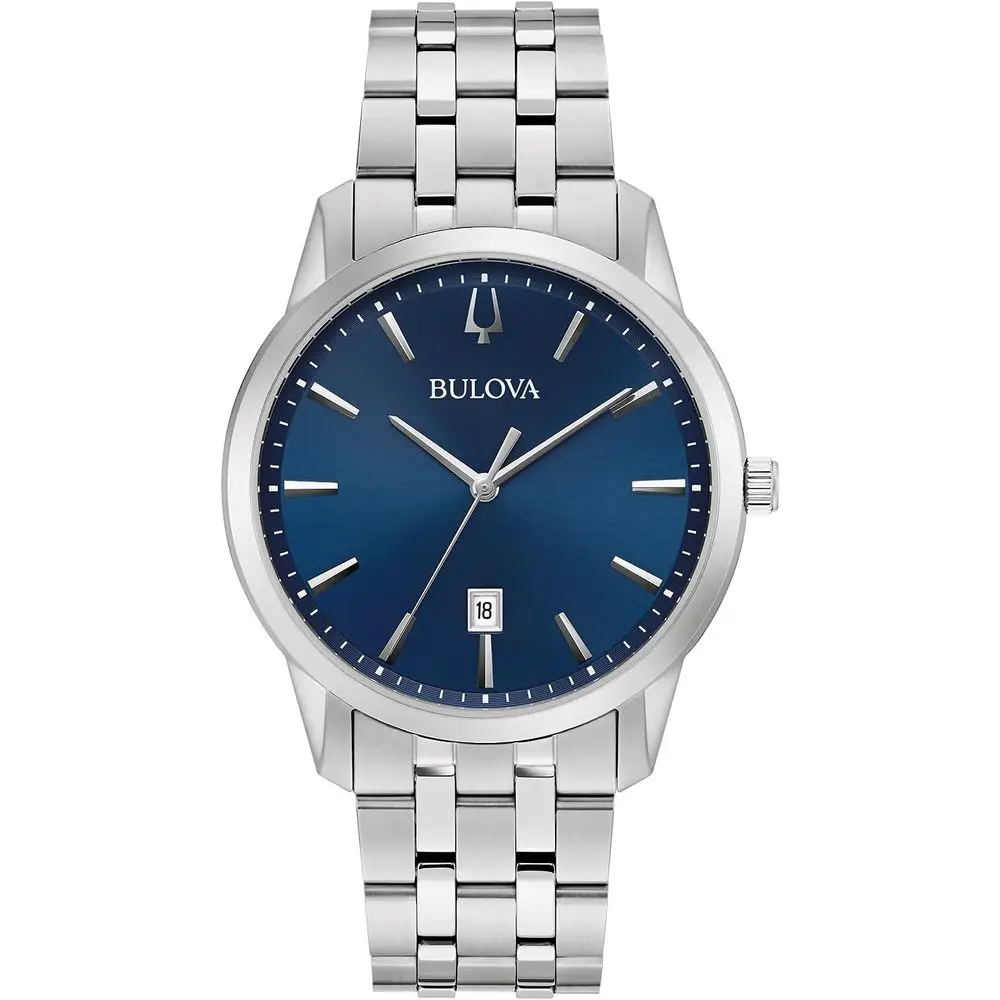 

Мужские классические кварцевые часы Bulova Sutton с 3 стрелками и функцией CalenDate, 40 мм