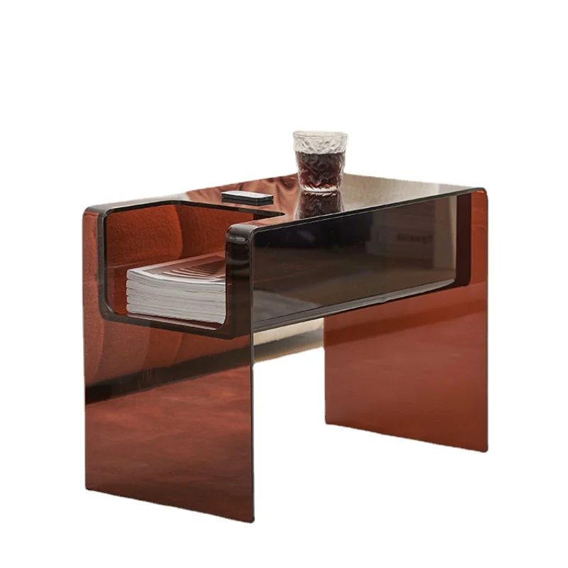 Transparent Storage Coffee Tables Living Room Acrylic Desk Hotel Coffe Table Luxury Nordic Modern Mesa De Centro Room Furniture