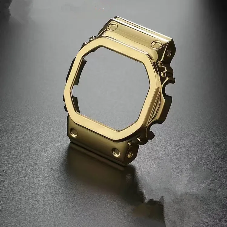 استبدال حزام من الفولاذ المقاوم للصدأ الحافة الواقية للمربع الصغير DW-5600E DW-5600BB DW-5600SK/5600MS GW-B5600 5030