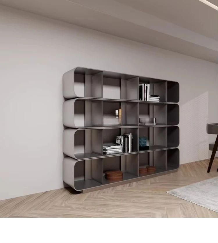 *  Living Room Display Cabinet Modern Simple Decorative Cabinet Paint Multi-layer Storage Rack