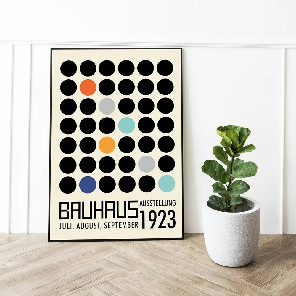 3 قطعة/المجموعة الحديثة التجريد خمر باوهاوس معرض الرسم الرسم الرسم على لوحات القماش الجدارية الملصقات لغرفة المعيشة ديكور المنزل