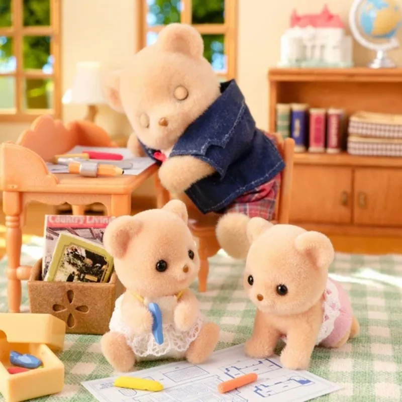 Sylvanian Families auténticos juguetes para niños niña juguete cocinas Ternurines Ternuwheels Original Ternuas galleta oso gemelos Ternuries