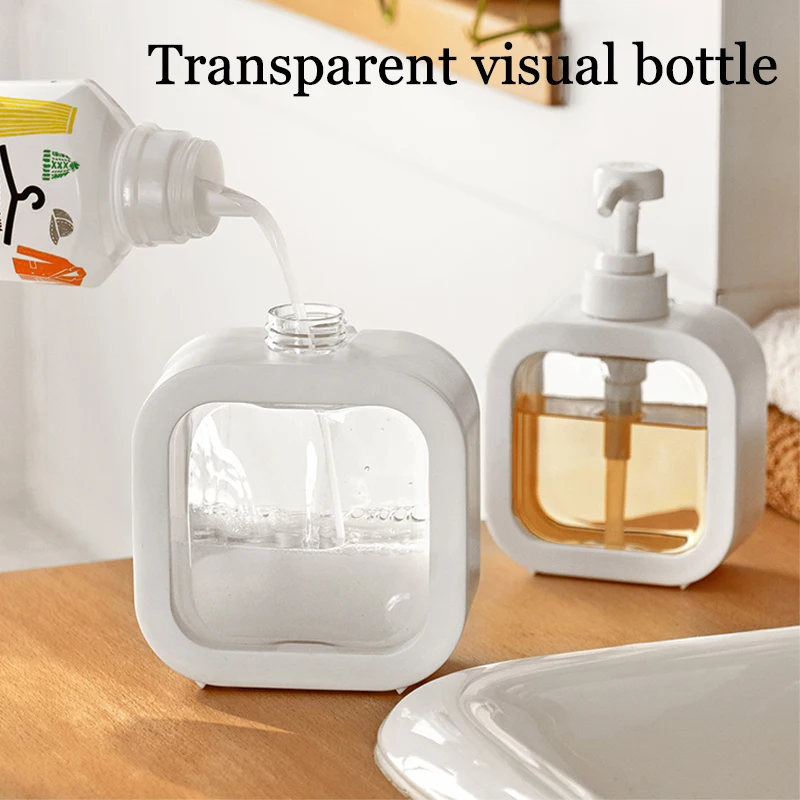 300/500ml Large Capacity Empty Bottle Soap Dispensers Lotion Shampoo Shower Gel Dispensing Bottle Portable Travel Dispenser