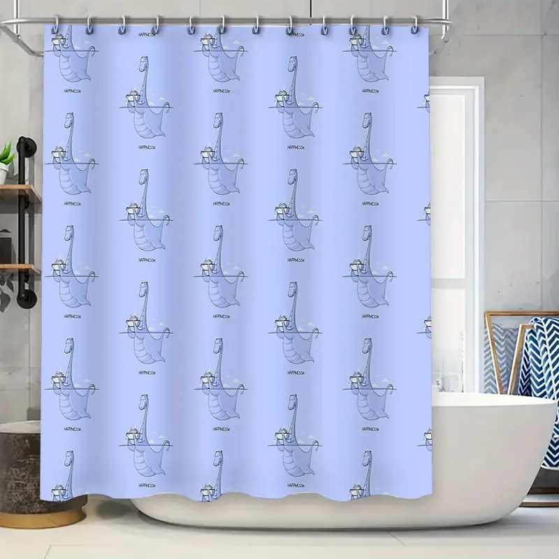 

Bathroom Shower Curtain Waterproof Vintage Floral Pattern Fabric Decor Washable Liner