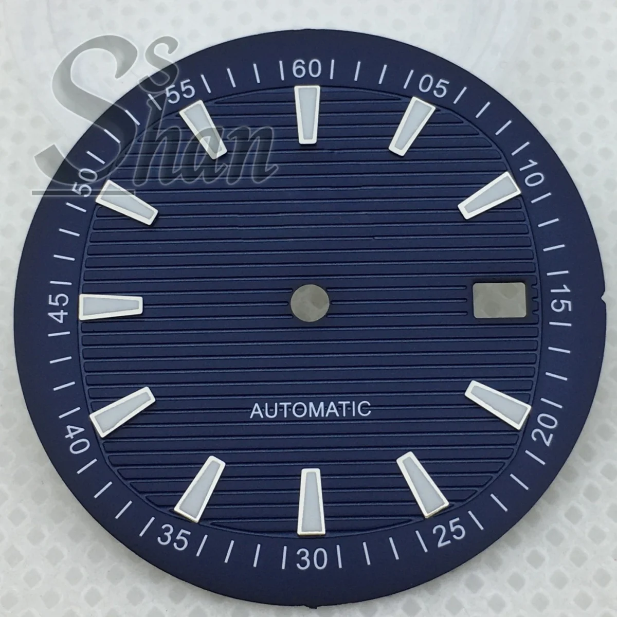 33mm blue green black white dial 3 o'clock position calendar window is suitable for NH35A NH36 movement modification accessories