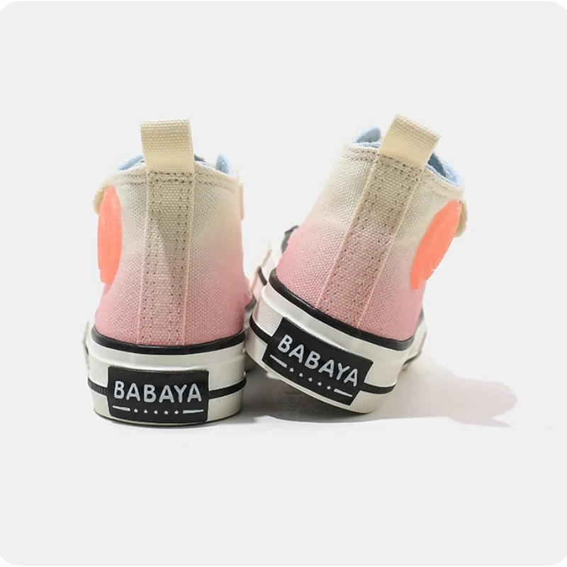 Babaya Children\'s Canvas Shoes Boys High-top Sneakers 2023 Autumn New Girls Fashion Breathable Shoes for Kids All-match