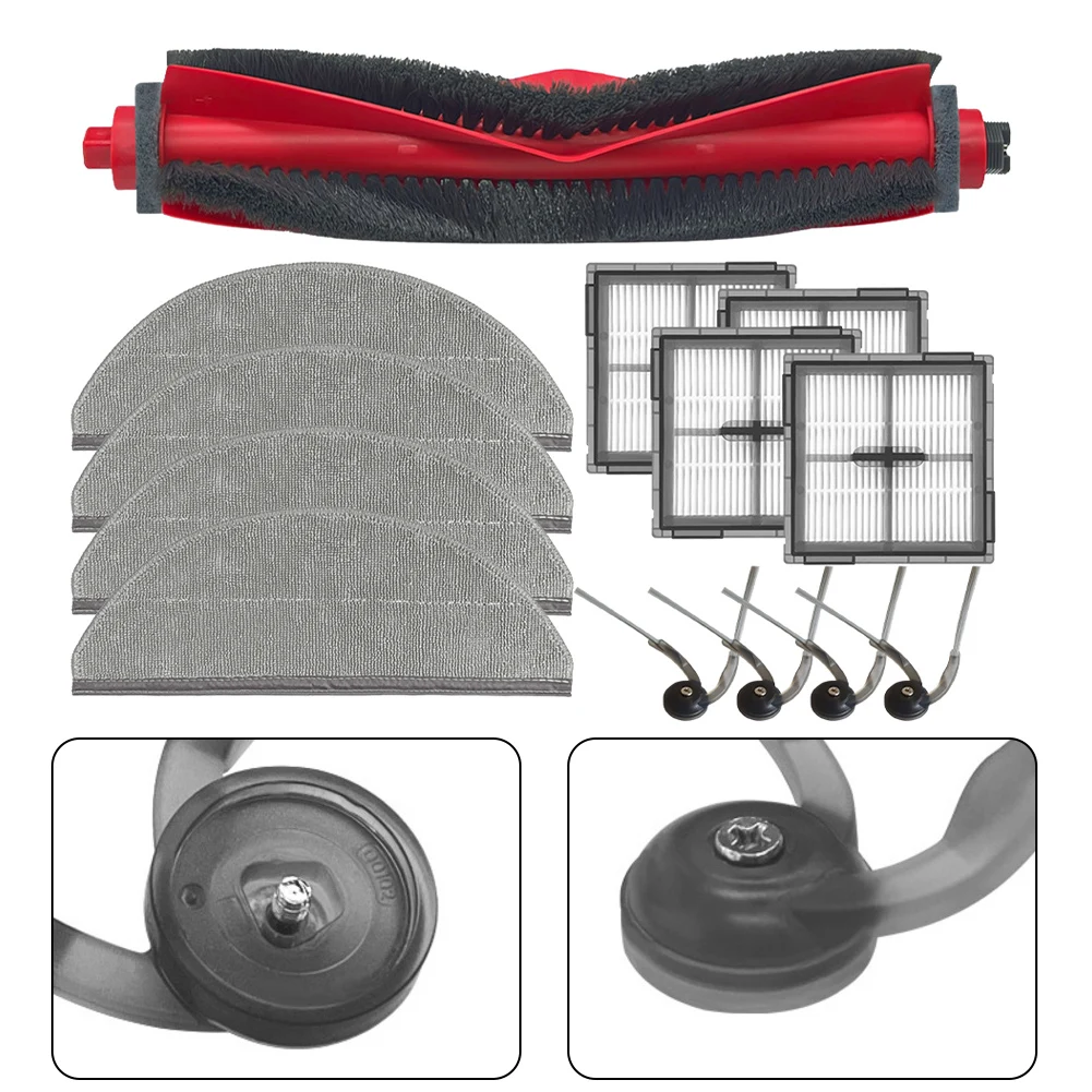 ل Roborock Q10 X-5 / Q8 Max Pro / Q10 PF + مكنسة كهربائية الجانب الرئيسي فرشاة تصفية ممسحة القماش عدة ملحقات الأجهزة المنزلية #3
