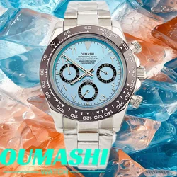 VK Series 63 Watch 39.3mm Men's Watch Stainless Steel Waterproof Sports Chronograph Quartz Movement Watch Sapphire VK63 Watch