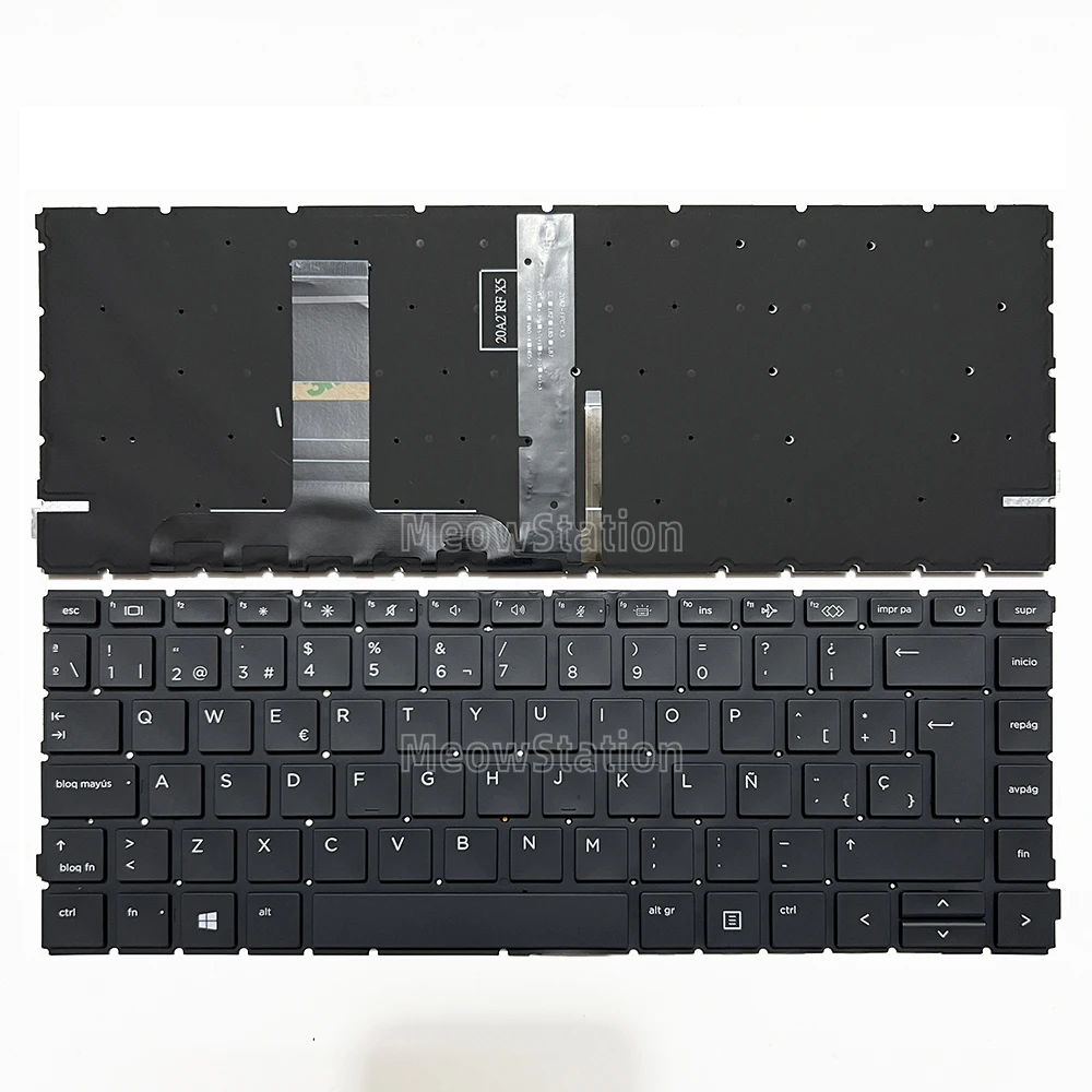 Teclado retroiluminado US/UK/ruso/español/lucense/francés para HP ProBook 445 G10,445 G9,640 G8,640 G9,640 G10,645 G8,440 G10,440 G9/ EliteBook 640 G9,640 G10