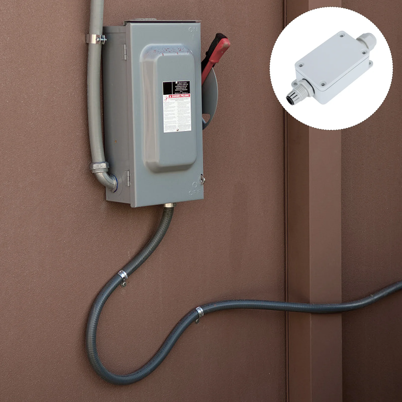 

Waterproof Junction Box Outdoor Weatherproof Connection Box Plastic Sealed Electrical Cable Wiring Enclosure for External