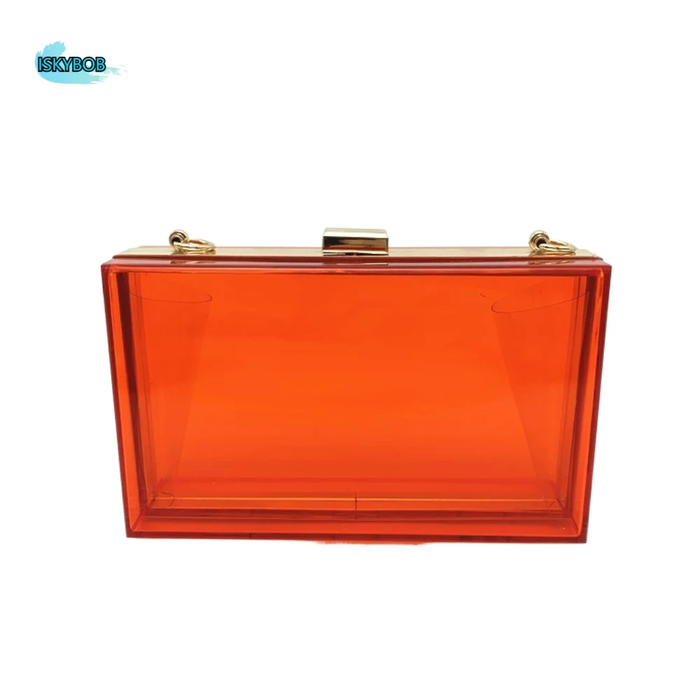 

Portable Storage Bag Acrylic Transparent Bag Box Bag Beach Bag Banquet Crossbody Bag Summer Shoulder Pouch Women Handbags Girls