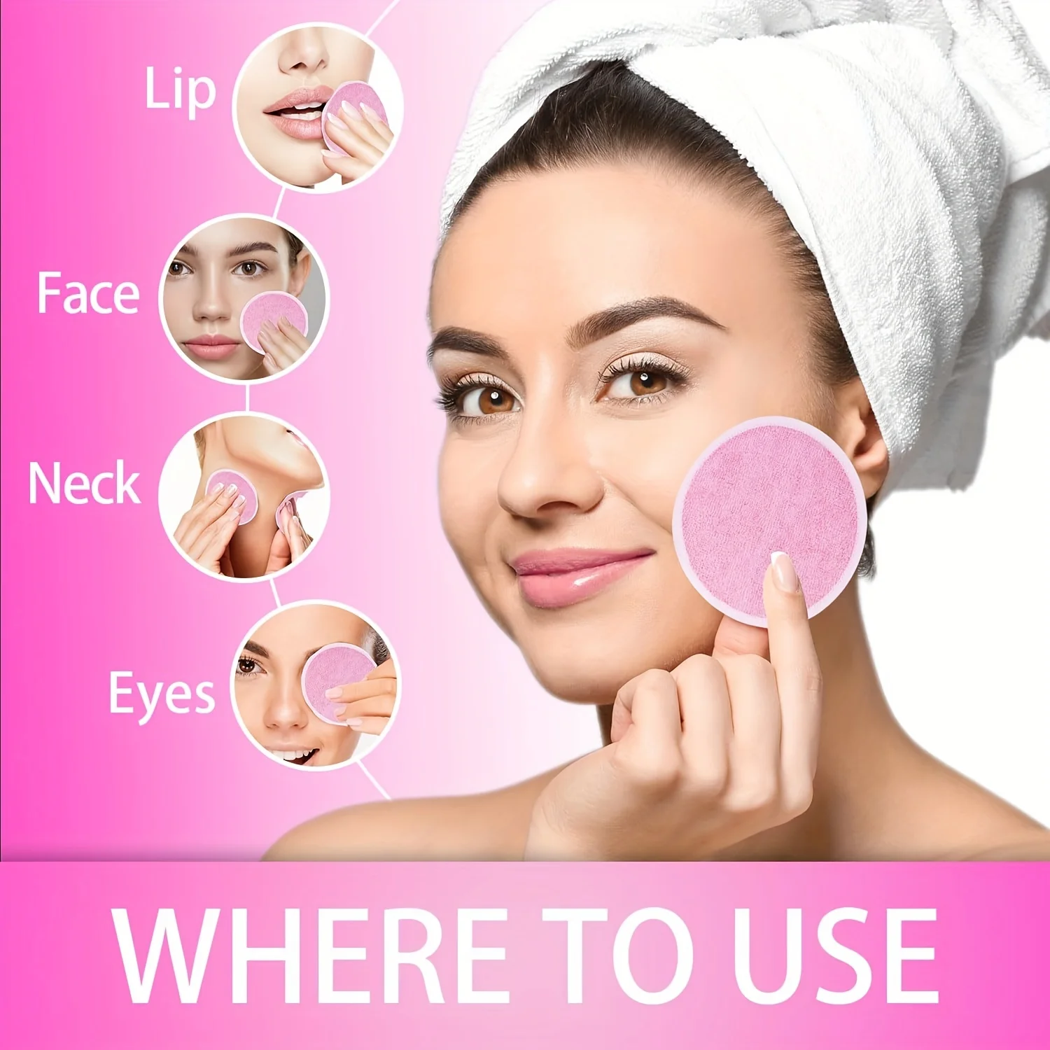 10 dischetti struccanti riutilizzabili, una delicata spugna detergente per il viso adatta a tutti i tipi di pelle, inodore, strumento di bellezza