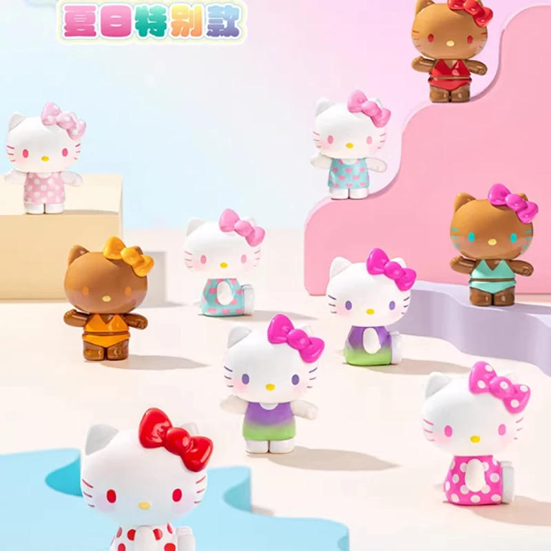 

TOPTOY Hello Kitty Summer Rainbow Candy Series Blind Box Mystery Box Toys Guess Bag Dolls Cute Anime Action Figure Girl Gift