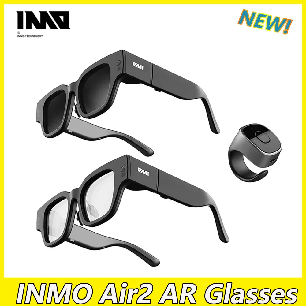 INMO Air 2 Wireless Portable AR Glasses Full Color Display Smart Translation Glasses with Translation&AIGC for Office Speech