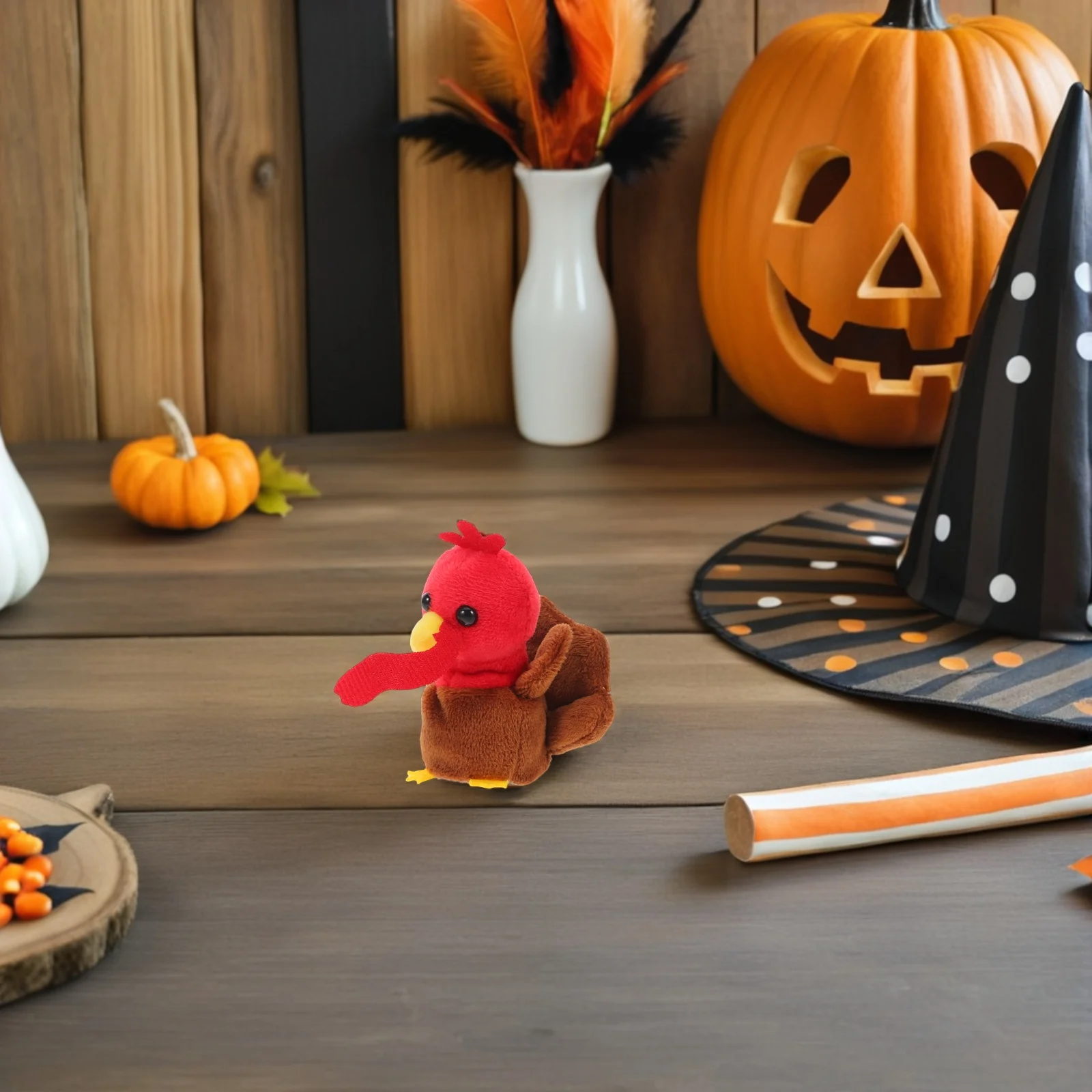 Thanksgiving Kalkoen Vingerpop Kinderen Zacht Dierlijke Vorm Storytelling Speelbal Klaslokaal Rollenspel Vakantie Decoratie Bulk