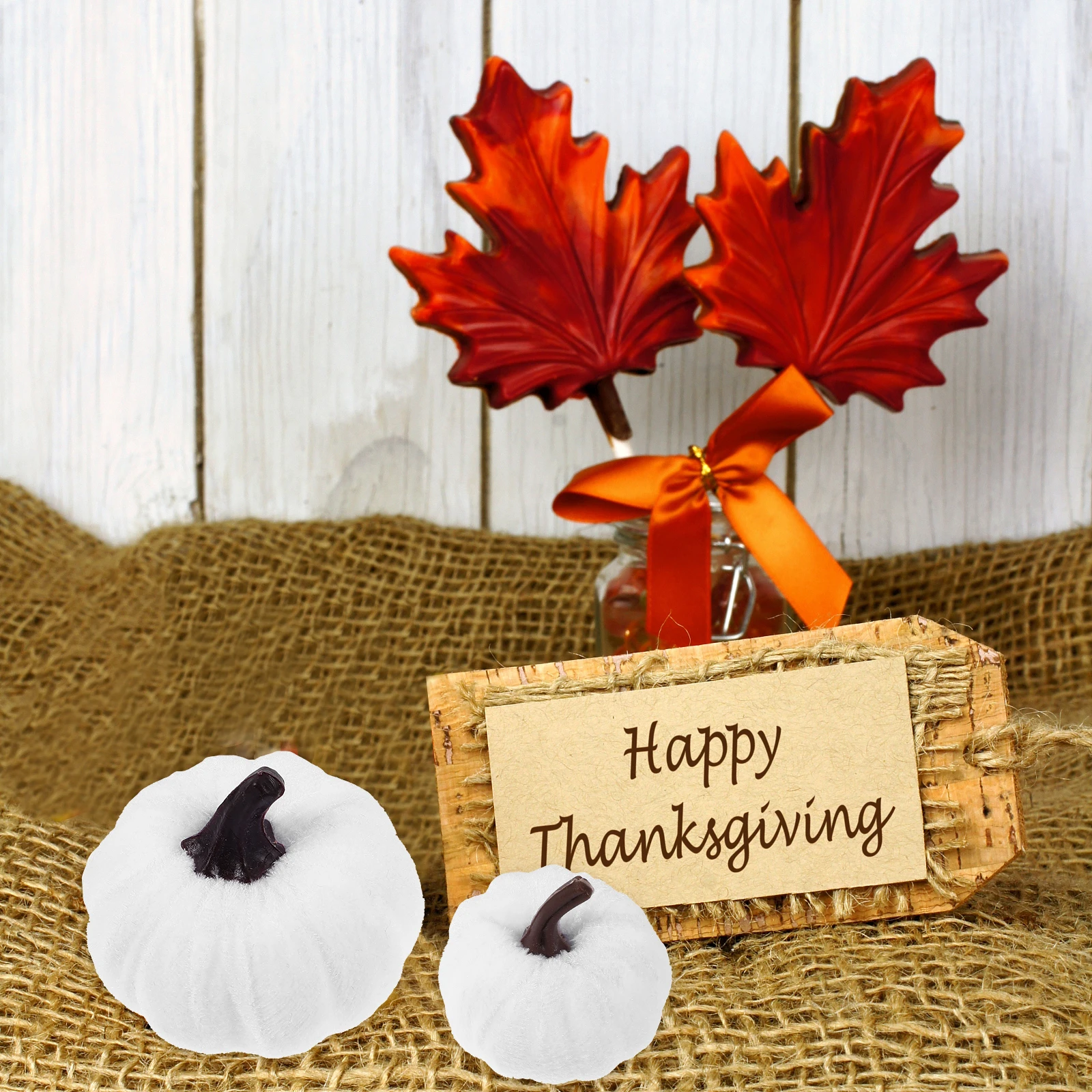 8 pezzi di simulazione decorazione di zucca zucche di Halloween mini decorazioni simulate decorative in schiuma artificiale finta avvolta