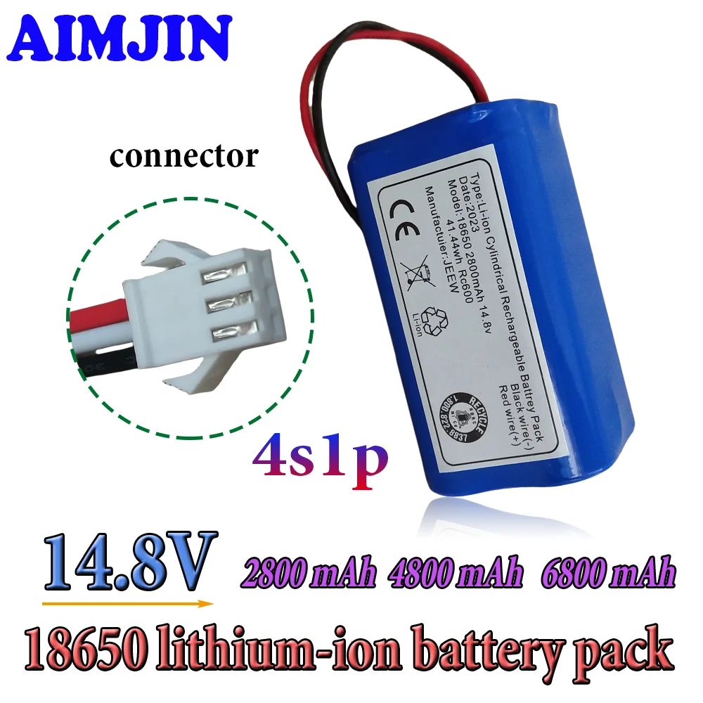 New 6800mAh 18650 4S1P Battery For DEXP MMB-300 X500 X520 X600 Mamibot EXVAC660 EXVAC880 Robot Vacuum Cleaner Battery Pack