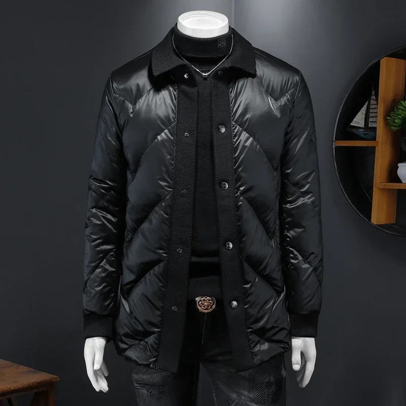 BATMO 2023 new arrival winter 90% white duck down jackets men,mens warm thicked blazer, 9101