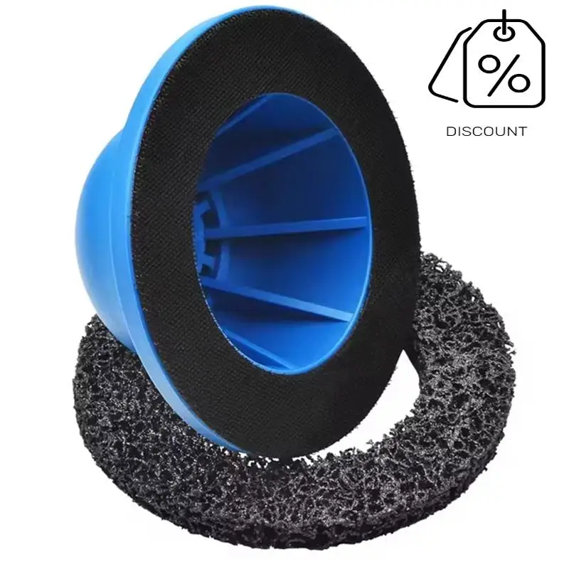 AB35-Wheel Hub Brush Grinding Disc 150Mm,1/2 Dr. Cleaning Rotor Rust Grinding Rim Polishing