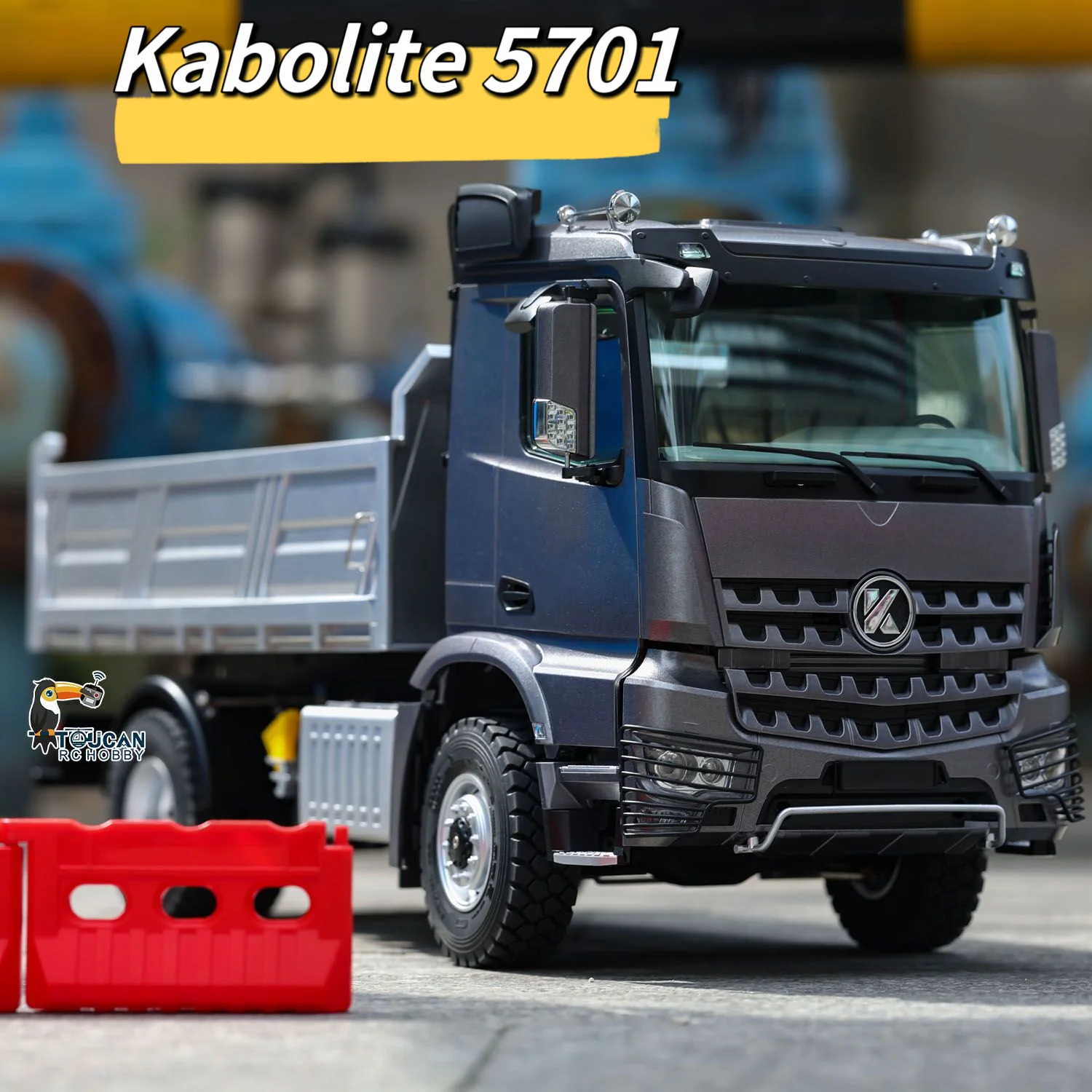 Kabolite 5701 RC Wywrotka 4x4 RTR 1/14 Skala 2.4G Zdalnie sterowany Wywrotka Wywrotka 2-biegowa skrzynia biegów Model samochodu Zestaw światła i