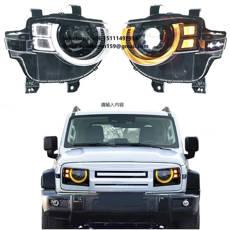 

LED Headlights for Great Wall GWM Tank 300 2021 2022 2023 2024 Projector Head Light DRL 12V High Beam Turn Signal Lamp Headlamp