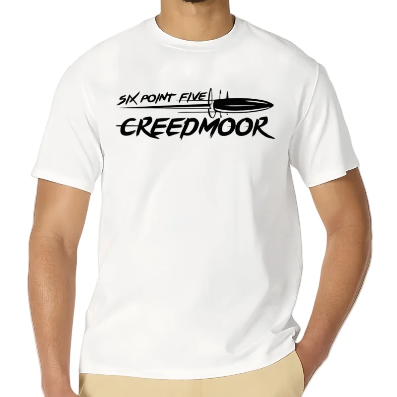 T-shirt Creedmoor à manches courtes et col rond pour homme, 6.5 coton, tir à la cible, cadeau de carabine de précision, homme