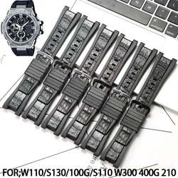 Rubber Watchband For Casio G-SHOCK GST Series GST-W110/S130/100G/S110 W300 100G 210 Men's Waterproof Sports Watch Accessories