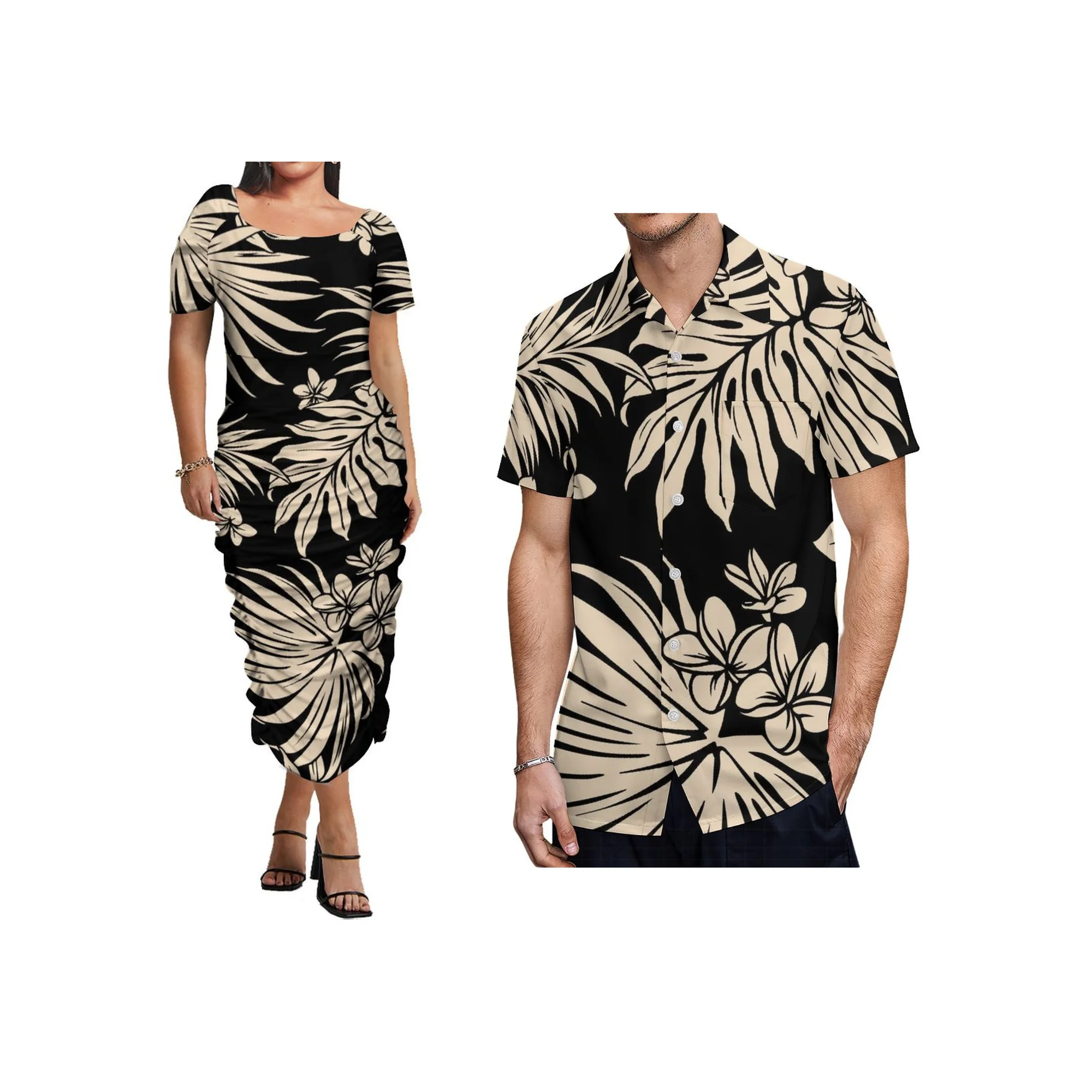 

Оптовая продажа, полинезийские Гавайи, этнический принт, большой размер, женское островное платье, облегающее плиссированное облегающее платье 8XL