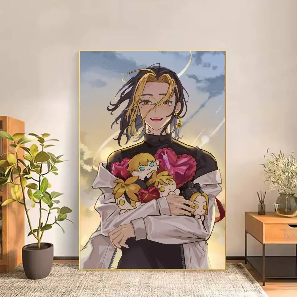 TokyoR-Revengers Kazutora Hanemiya Poster Versatile HD Waterproof Wall Art Self-Adhesive Decor for Any Space Ideal Gift