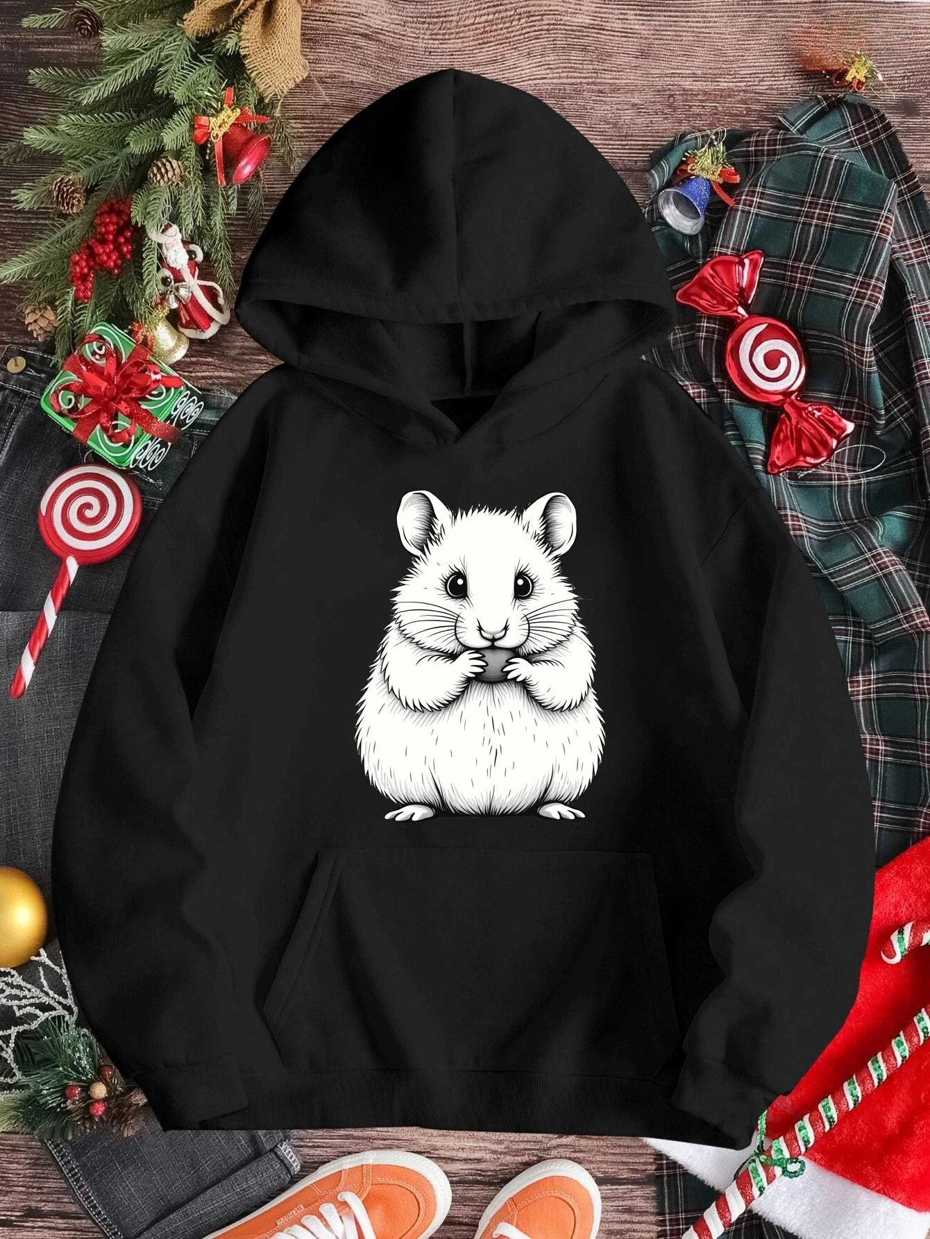 

Мужской и женский топ с принтом больших размеров, свободный повседневный, мягкий, удобный и дышащий, свободный пуловер с капюшоном для занятий спортом на открытом воздухе