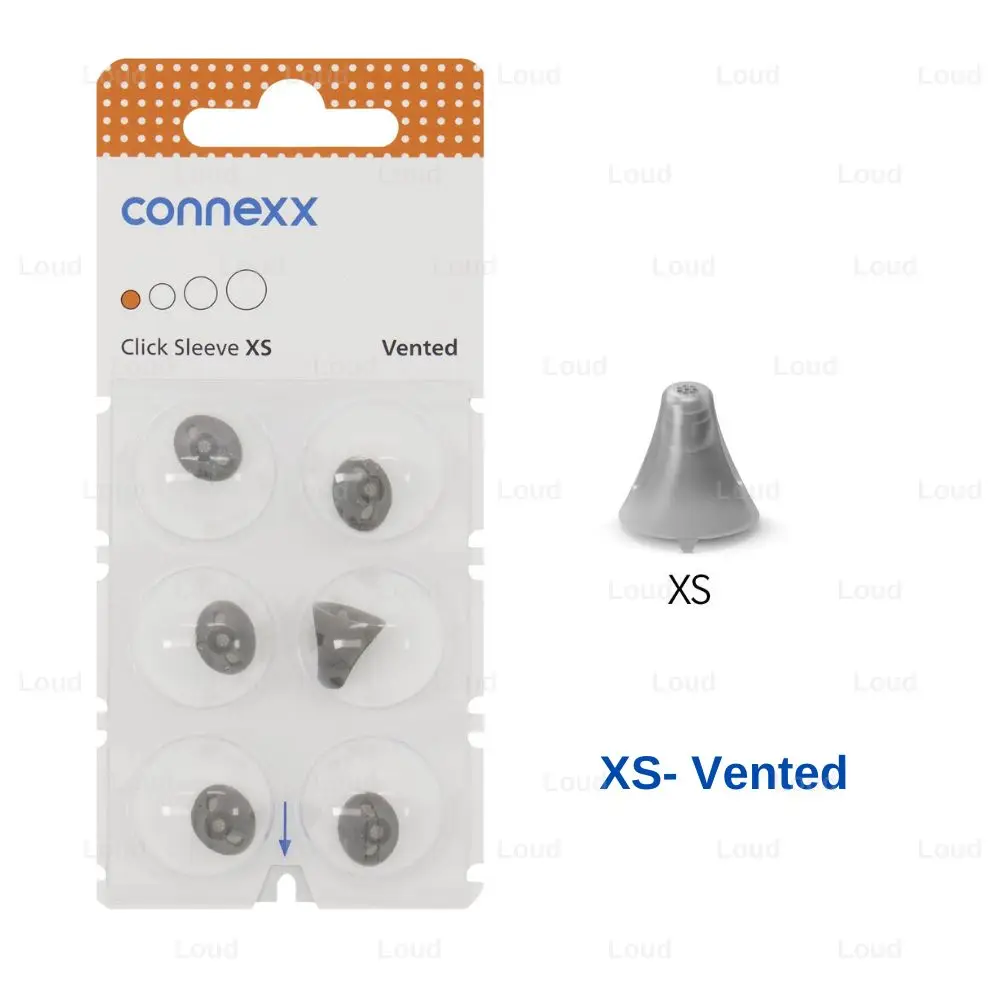 Signia Rexton Vibe Hearing aid open dome connexx click sleeve vented eartips for open fit and CIC ITC ITE Hearing Aids