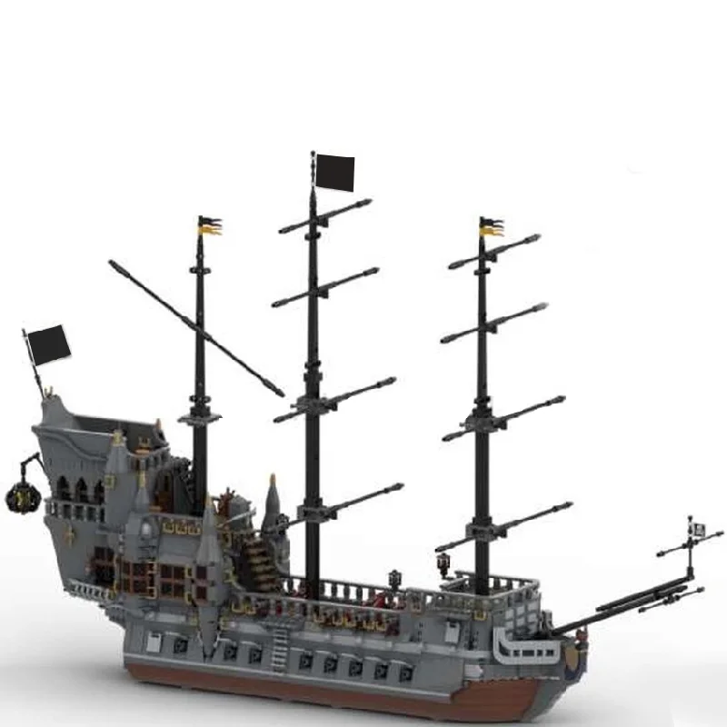 3517 piezas, exquisito barco pirata, bloques de construcción, modelo de ladrillos, juguete de ensamblaje de exhibición para niños y adultos, regalo sorpresa de cumpleaños