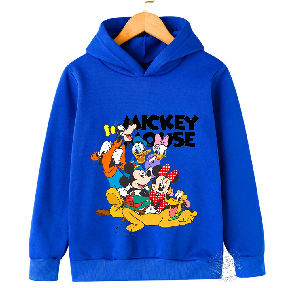 Sweatshirt 2D cartoon print Minnie Mickey Children\'s hoodie Spring Fall Children\'s sportswear Boys girls hoodie clothing Casual