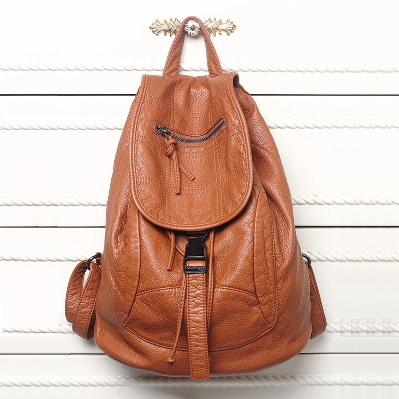 Modischer Rucksack, neuer Stil, trendiges Retro-Design, vielseitig, Doppelschulter-Rucksack, Reisetasche – Detail 5