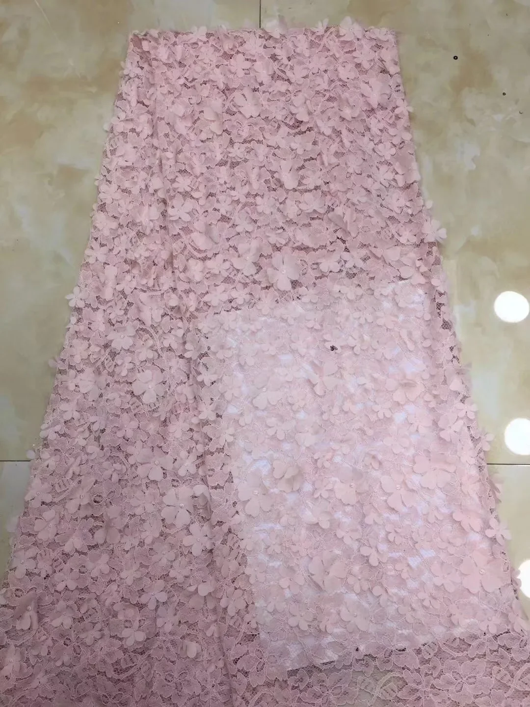 

French Net Lace Fabric Latest African Lace Fabric 2021 High quality Lace Embroidery Nigerian Mesh Tulle Lace Fabric D108