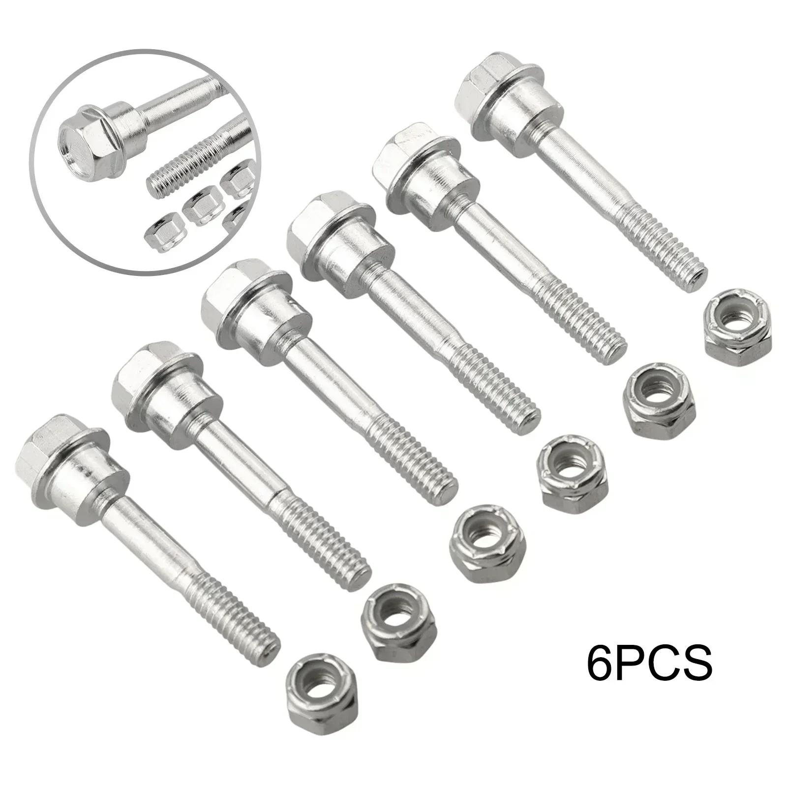 12pcs Snow Plow Shear Bolt Nut Kit 580790401 588077502 Replacement For 588077501 Snow Plow Secure Attachment Garden Power Tools