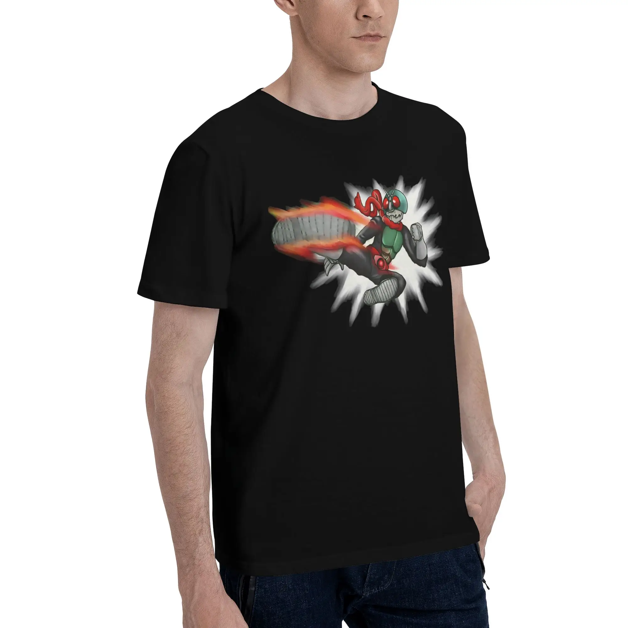 Kamen Rider  Graphic 100% Cotton T-Shirt Bandai Kamen Rider Tees Tops For Men