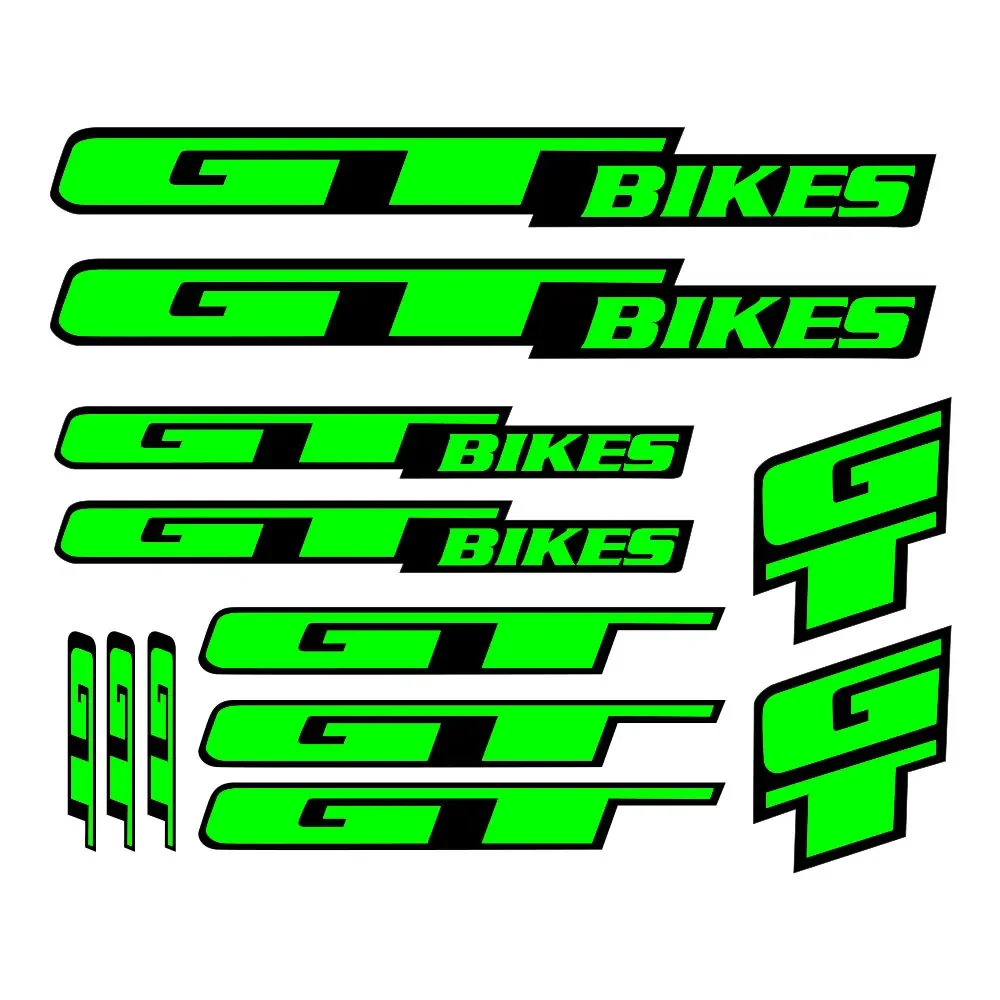 32cm*32cm 12x Pvc Bicycle Vinyl Decal Sticker for GT Decor , Art Bike Frame Decals Sticker Set of For Cycling Road Freeride