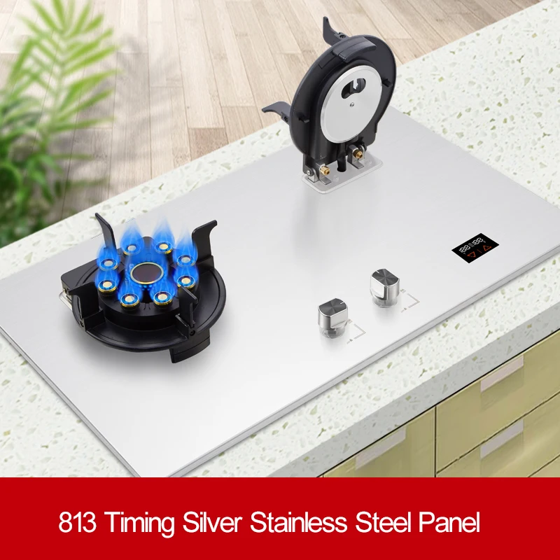 Household Double Stove Liquefied Gas Stove Embedded Kitchen Household Gas Stove Environmental Protection And Energy Saving