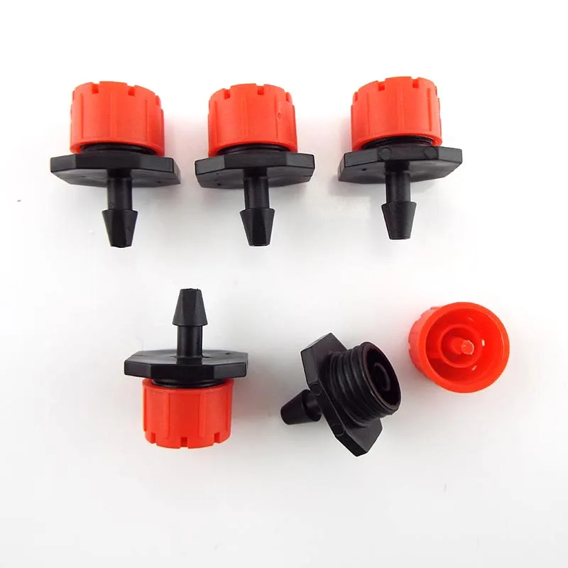 4/7 pe hose water sprinkler Micro Flow Dripper 8 Holes Drip Head Scattering Spray Garden Irrigation Nozzles self watering kit D4