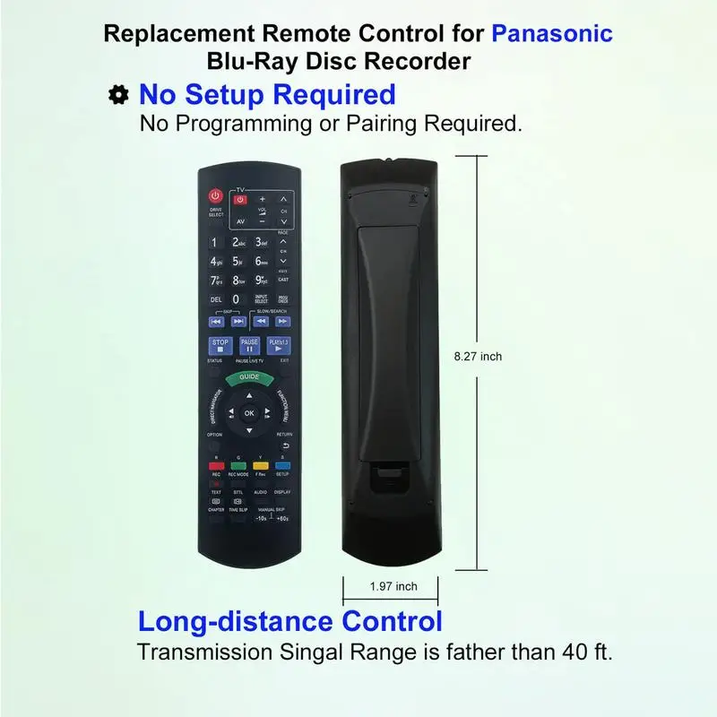 For Panasonic DVD DMR-XW350 Controller Smart Remote For Home S All Remote Long Distance Control Remote Control Replacement For