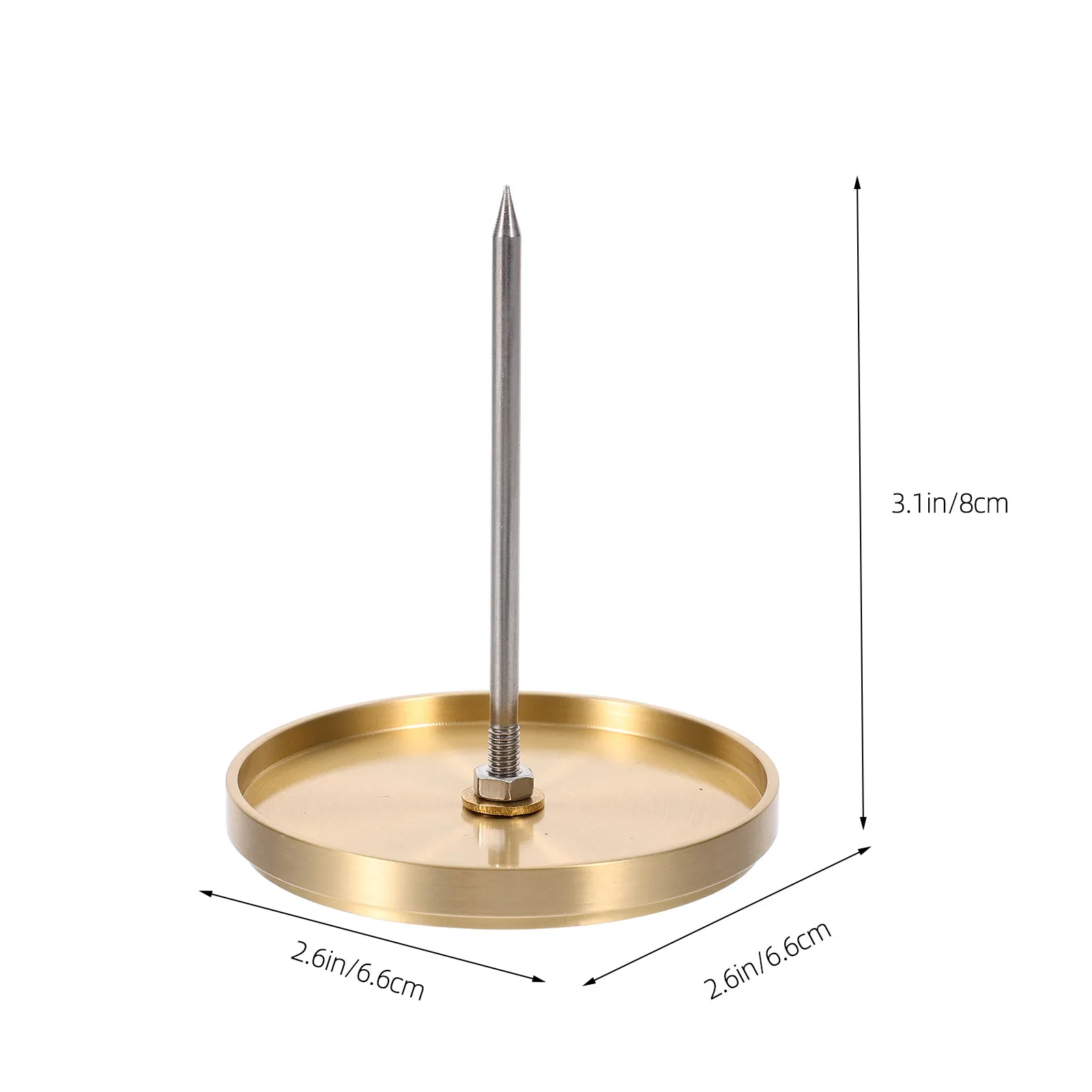 Receipt Holder Straight Rod Spike Metal Bill Organizer for Restaurant Kitchen Bar Desktop Memo Note Storage Receipt Holder Spike